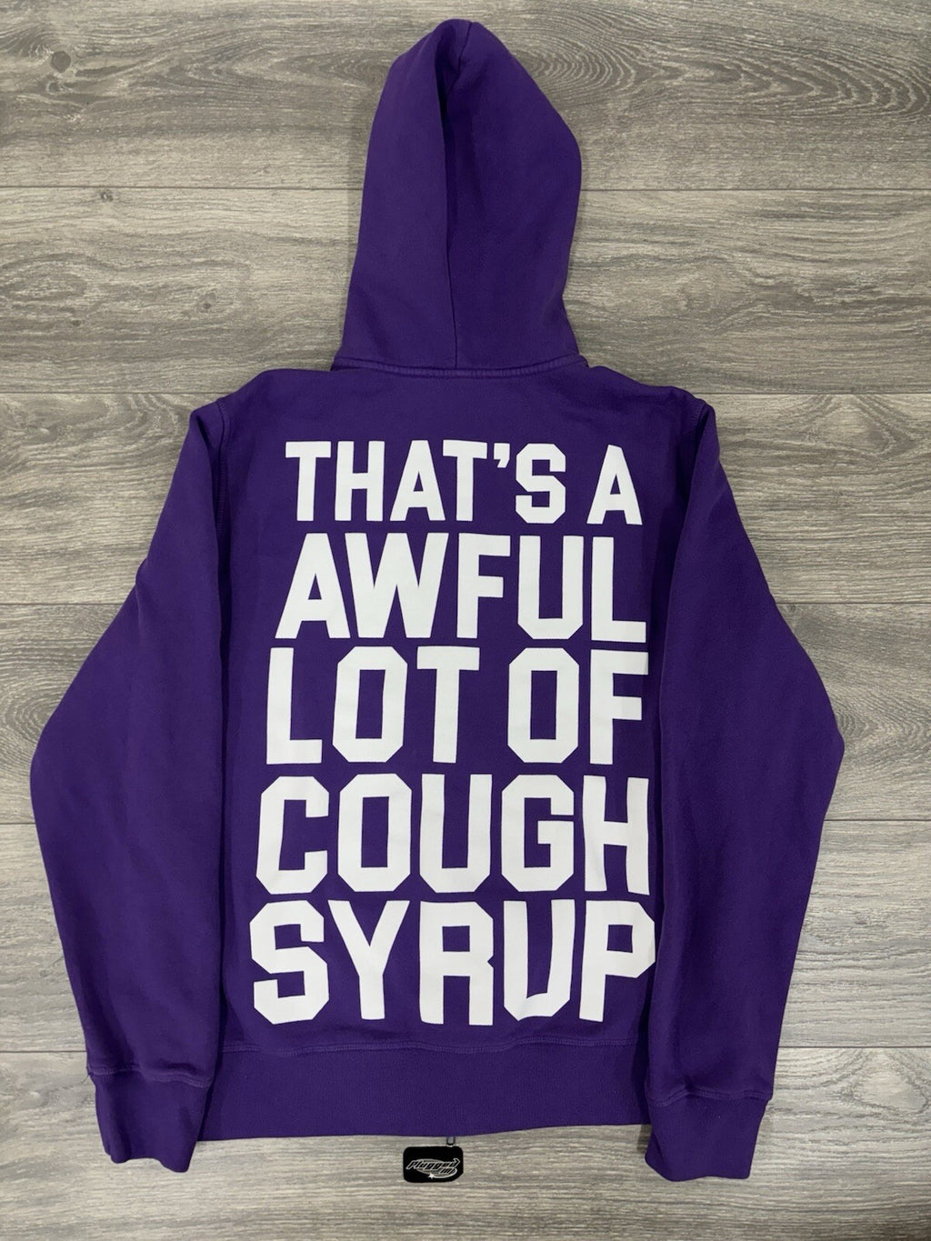 Size L - Awful Lot Of Cough Syrup Full Zip Up ‘ Purple ‘ | BRAND NEW!