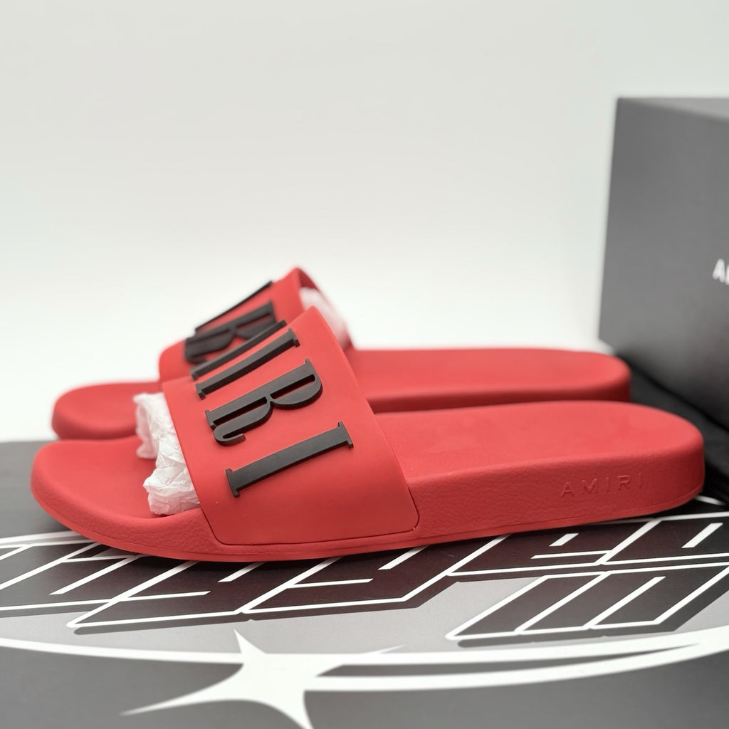 Size 45 - Amiri Logo Slides ' Red ' | BRAND NEW!