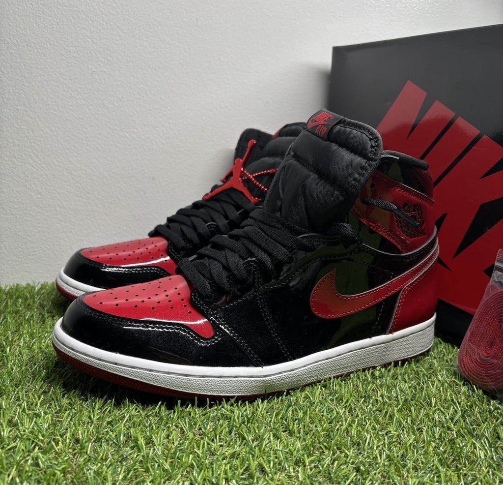 Size 12 - Jordan 1 Retro OG High Patent Bred | SUPER CLEAN!