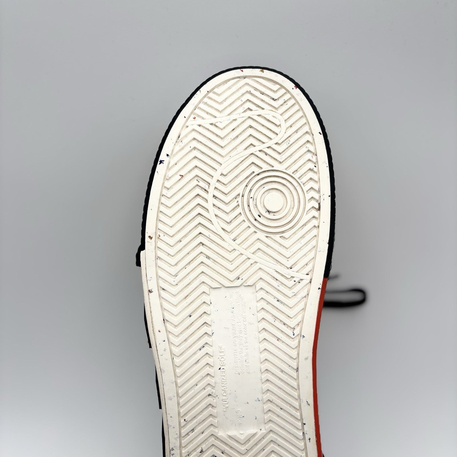 Size 41 (8 US) Off-White Vulc Sneaker ' Canvas White, Black ' | GOOD CONDITION!