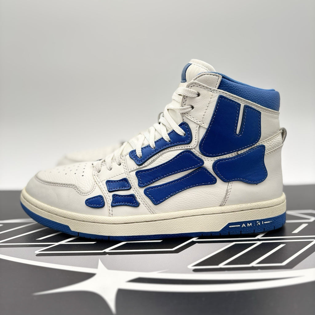 Size 43 (10 US) Amiri Skel High Top ' White Blue ' | GOOD CONDITION!