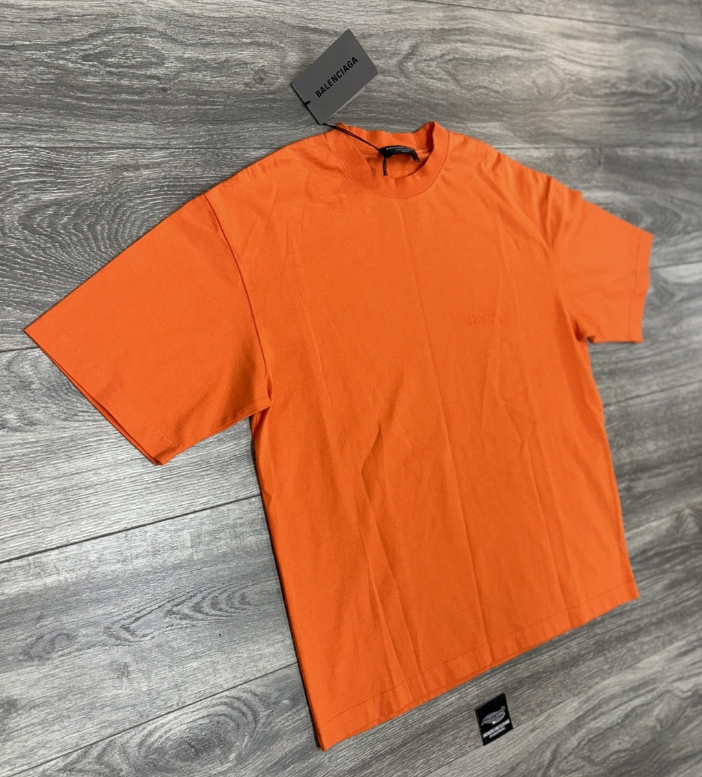 Size XS - Balenciaga Casual T-Shirt ' Fluorescent Orange ' | NEW!