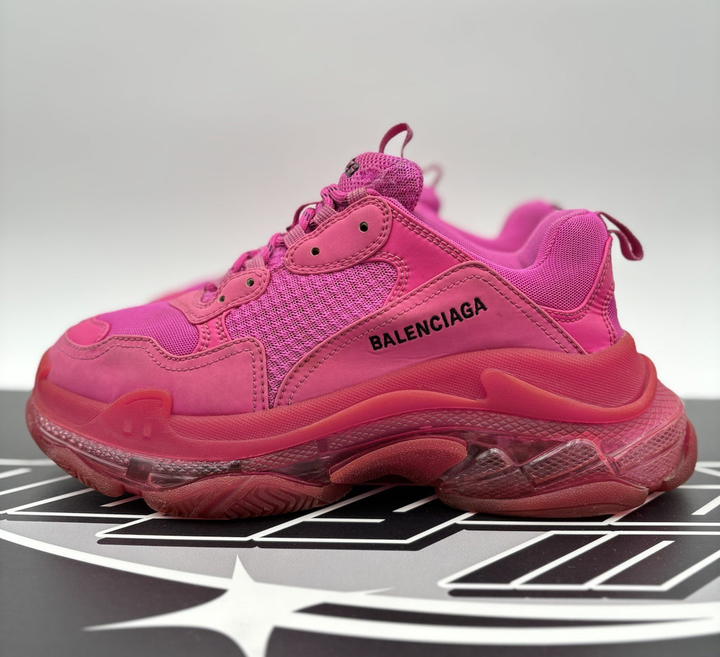 Size 41 (8 US) - Balenciaga Triple S ' Hot Pink ' | GOOD CONDITION!