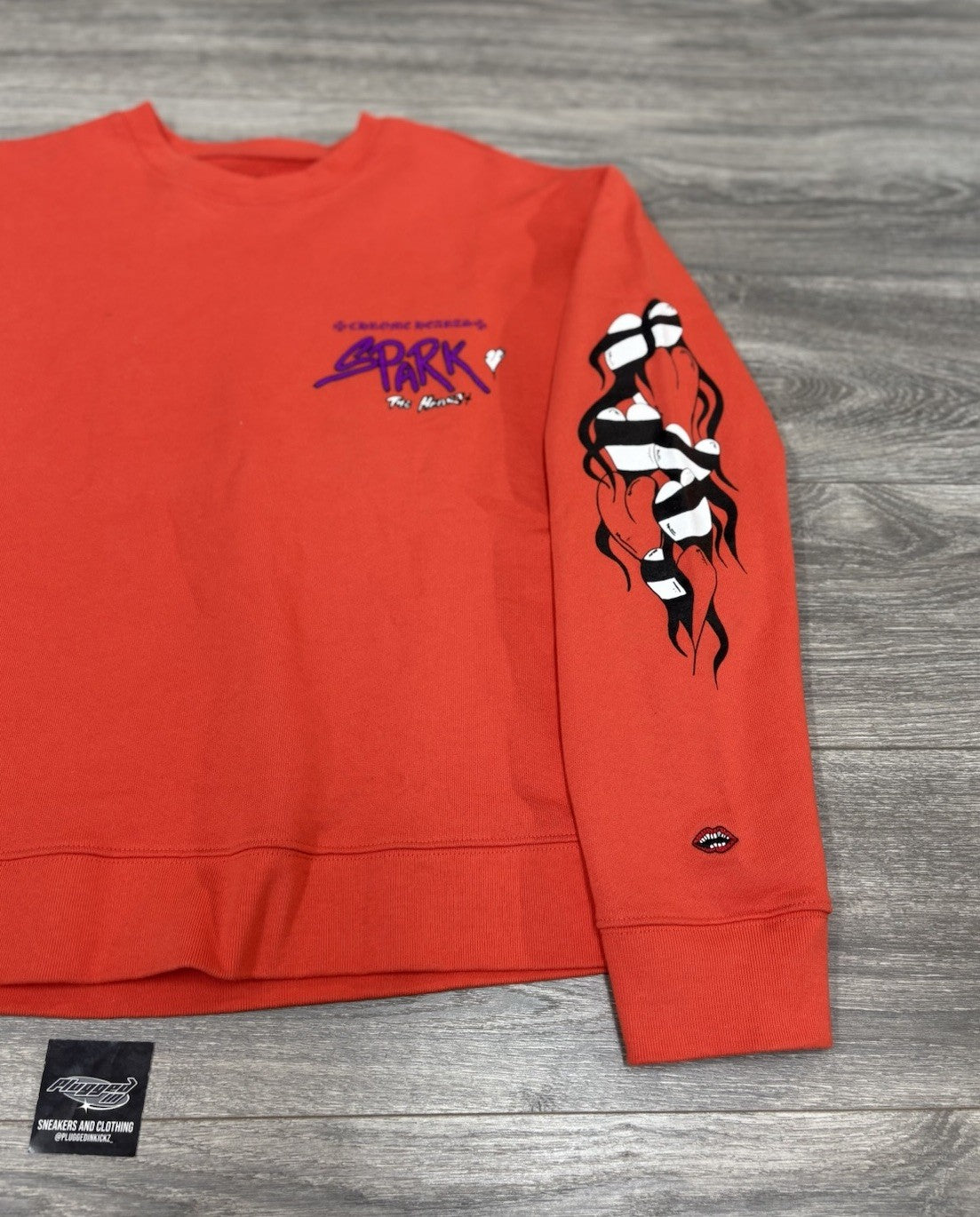 Size Medium - Chrome Hearts Matty Boy Sadistic Lipstick Crewneck ' Red ' | NEW!