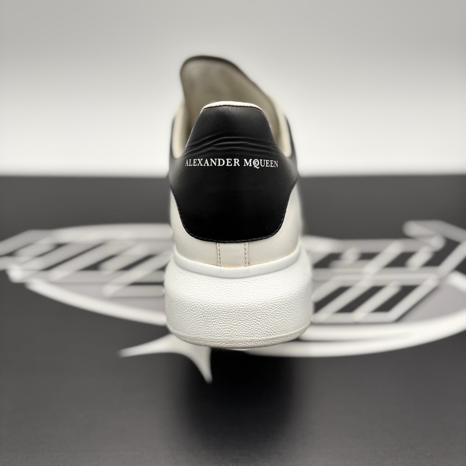 Size 41 (8 US) - Alexander McQueen Oversized Studded ' White Black ' | GREAT!