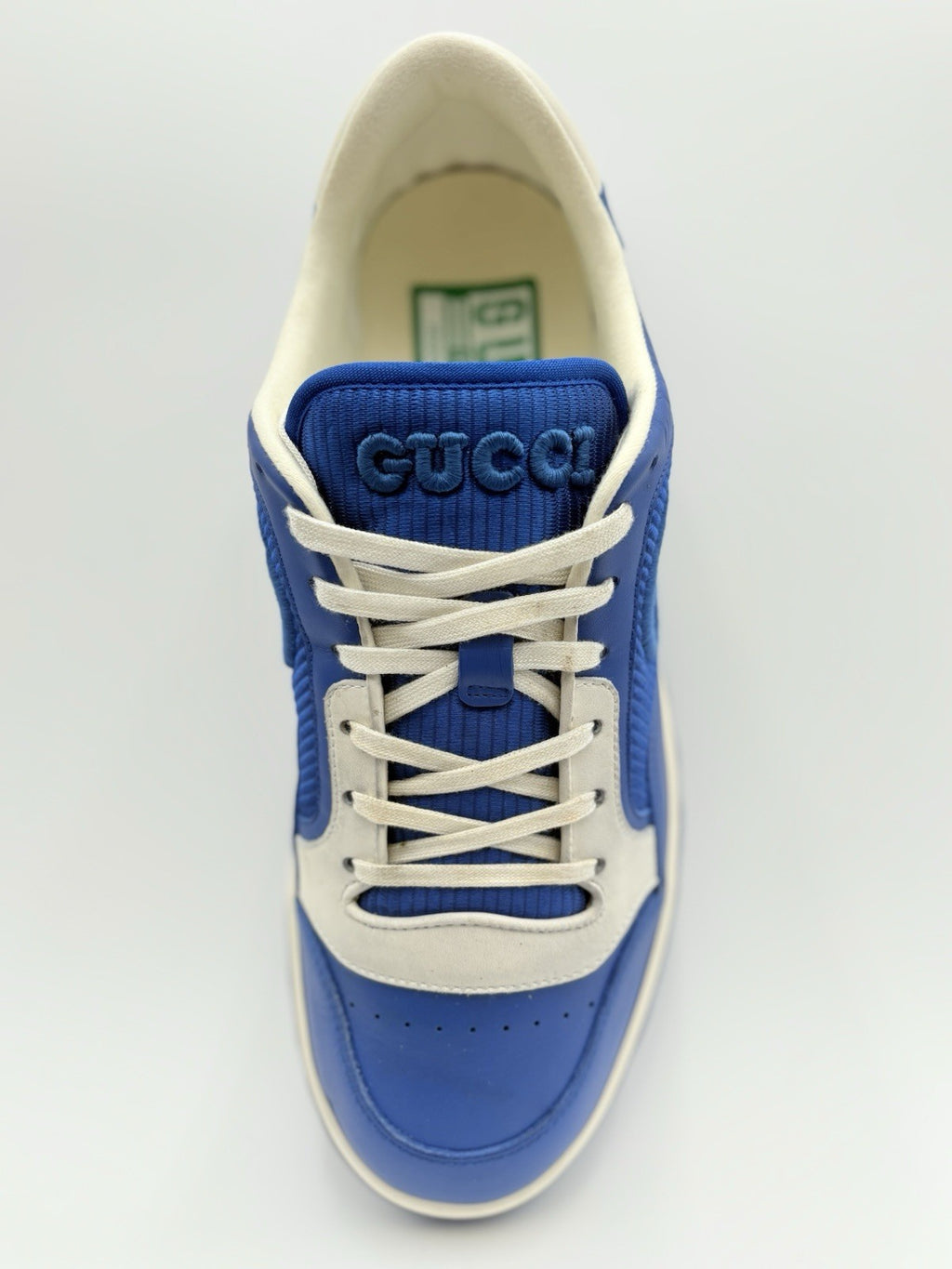 Size 9 G (9.5 US) Gucci MAC80 Sneaker  ' Blue White ' | EXCELLENT CONDITION!