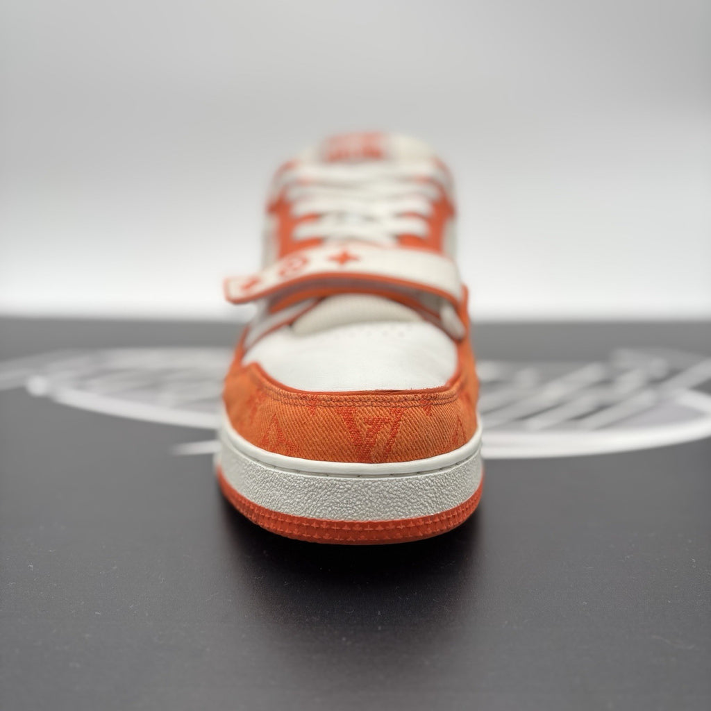 Size 9 LV (10-10.5 US) Louis Vuitton Trainer Strap ' Orange ' | GREAT CONDITION!