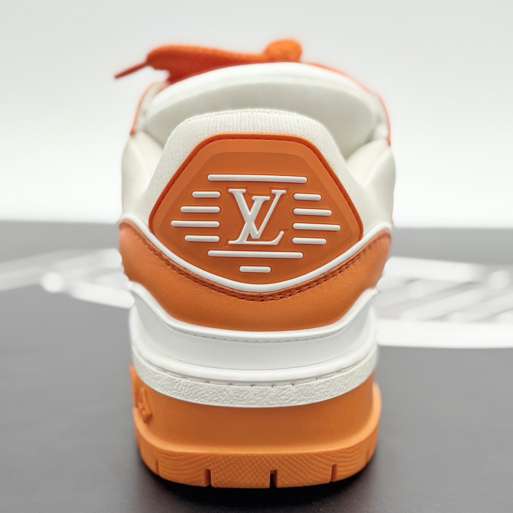 Size 7 LV (8-8.5 US) - Louis Vuitton Maxi ' Orange White ' | SUPER CLEAN!
