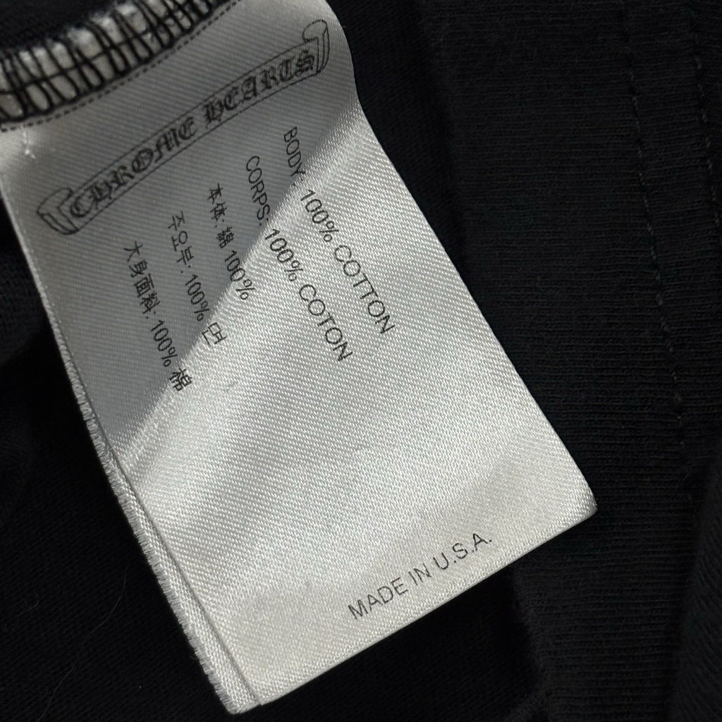 Size Small - Chrome Hearts Collar Print T-Shirt ' Black White ' | GOOD CONDITION