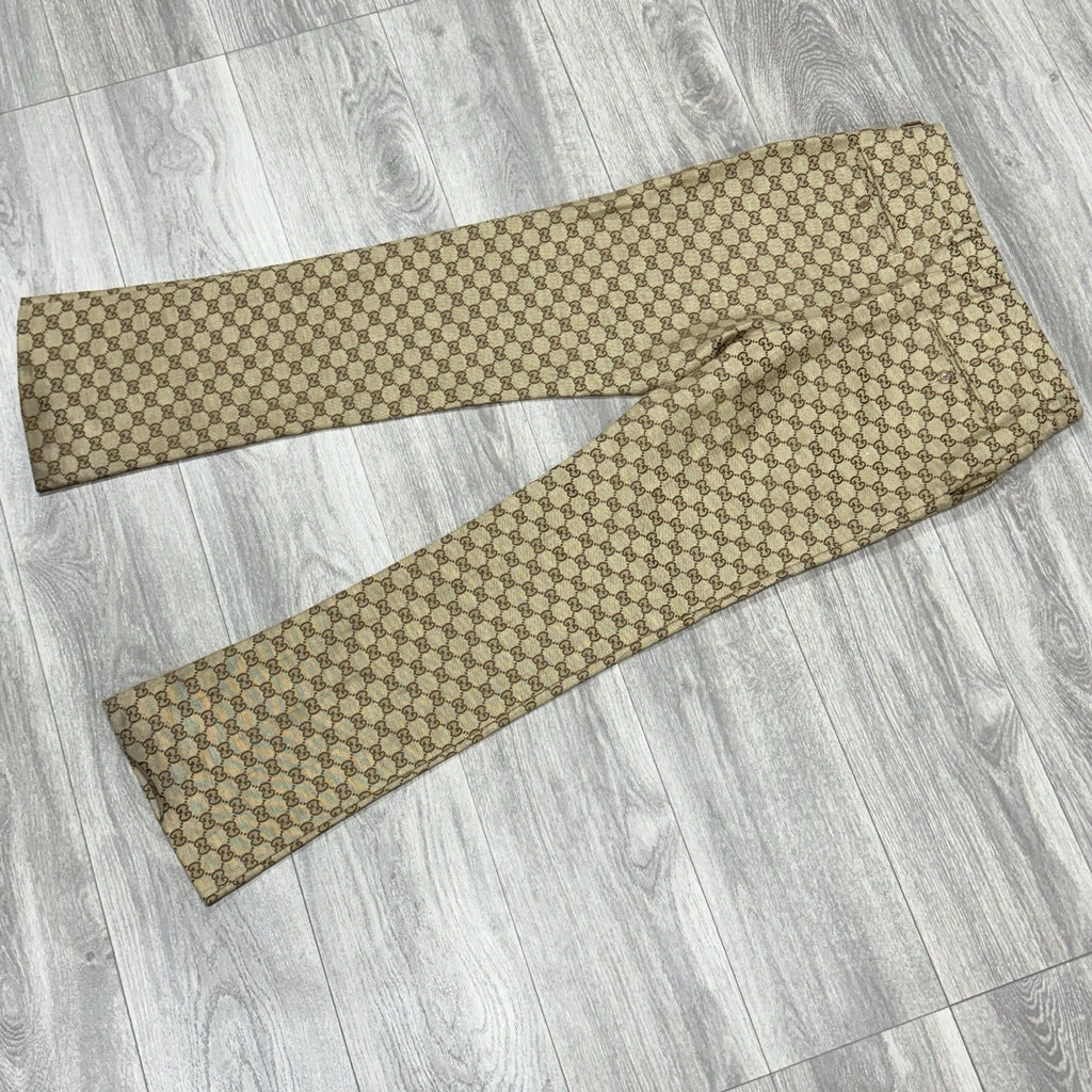 Size 50 - Gucci Jacquard Monogram Canvas Pants | SUPER CLEAN!