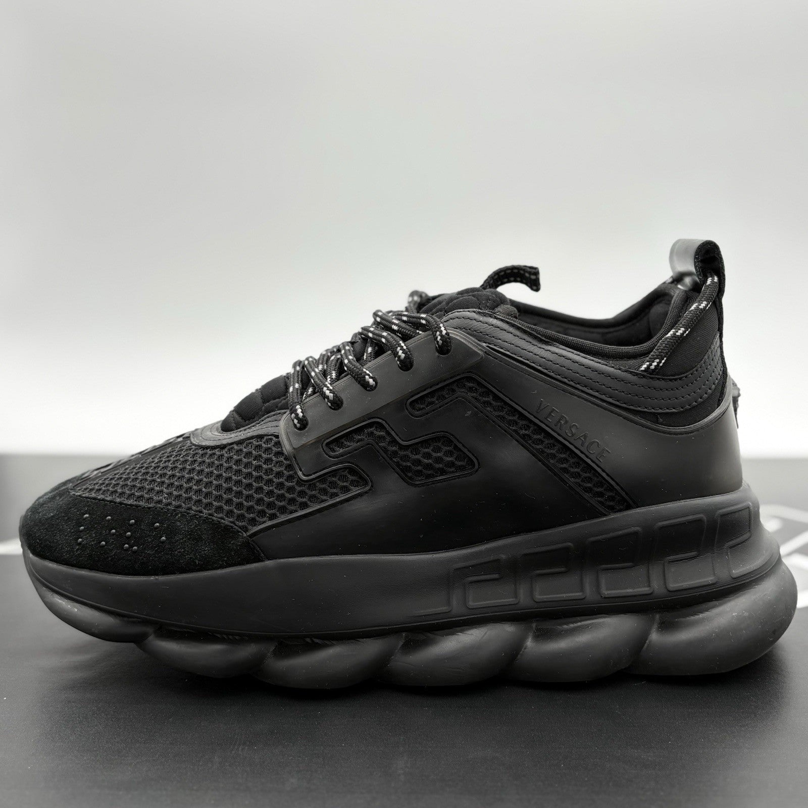 Size 44 (11 US) - Versace Chain Reaction Sneaker ' Black ' | GREAT CONDITION!