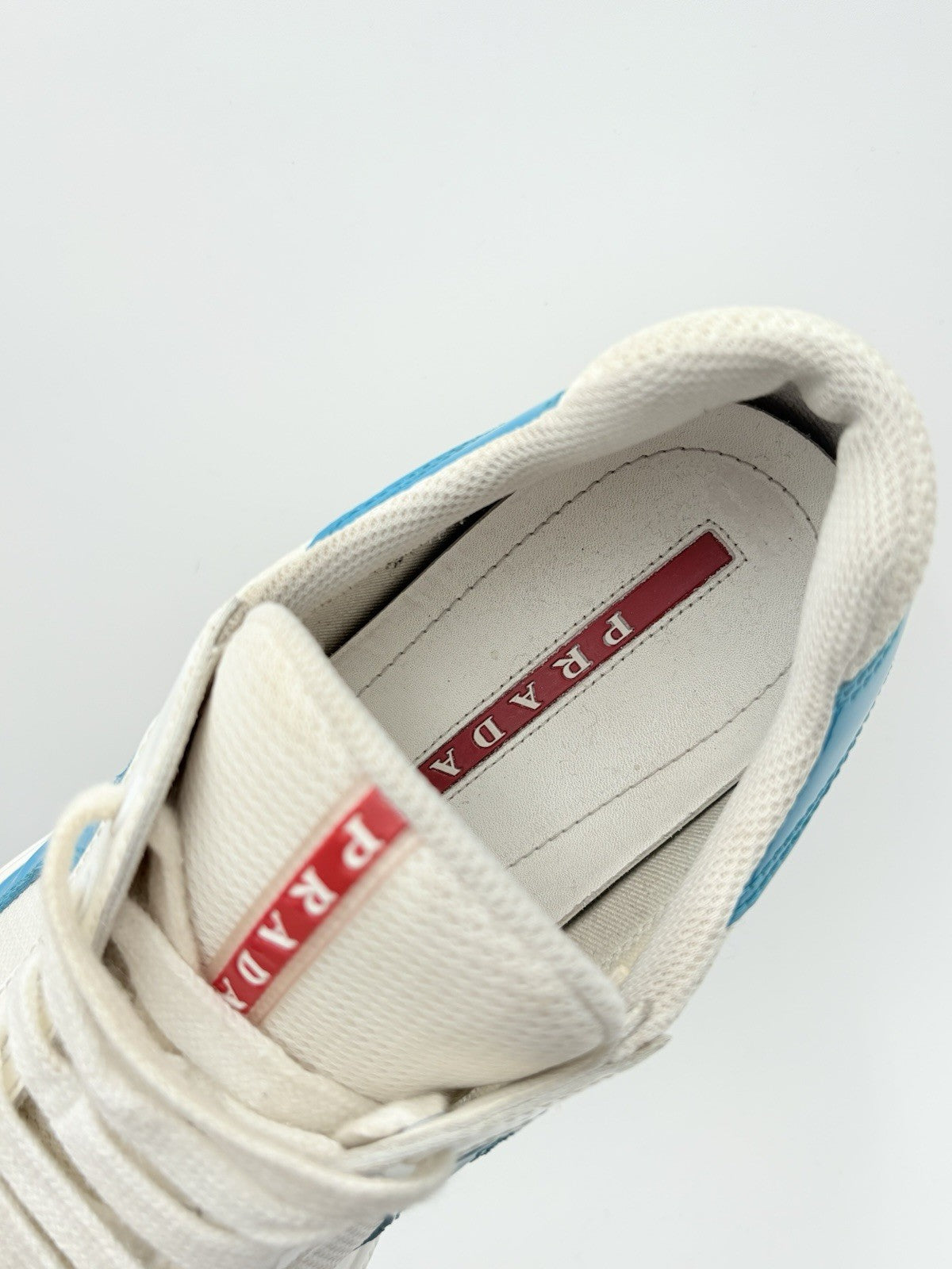 Size 8.5 UK (9.5 US) - Prada Americas Cup ' Light Blue White ' | GOOD COND!