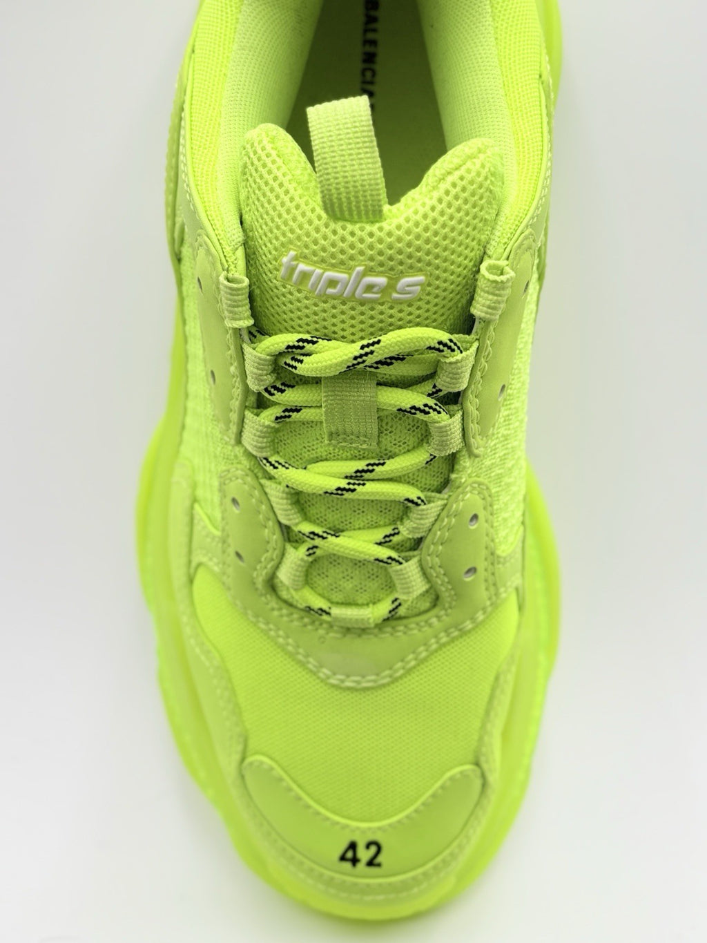 Size 42 (9 US) - Balenciaga Triple S Sneaker ' Neon Yellow ' | GREAT CONDITION!