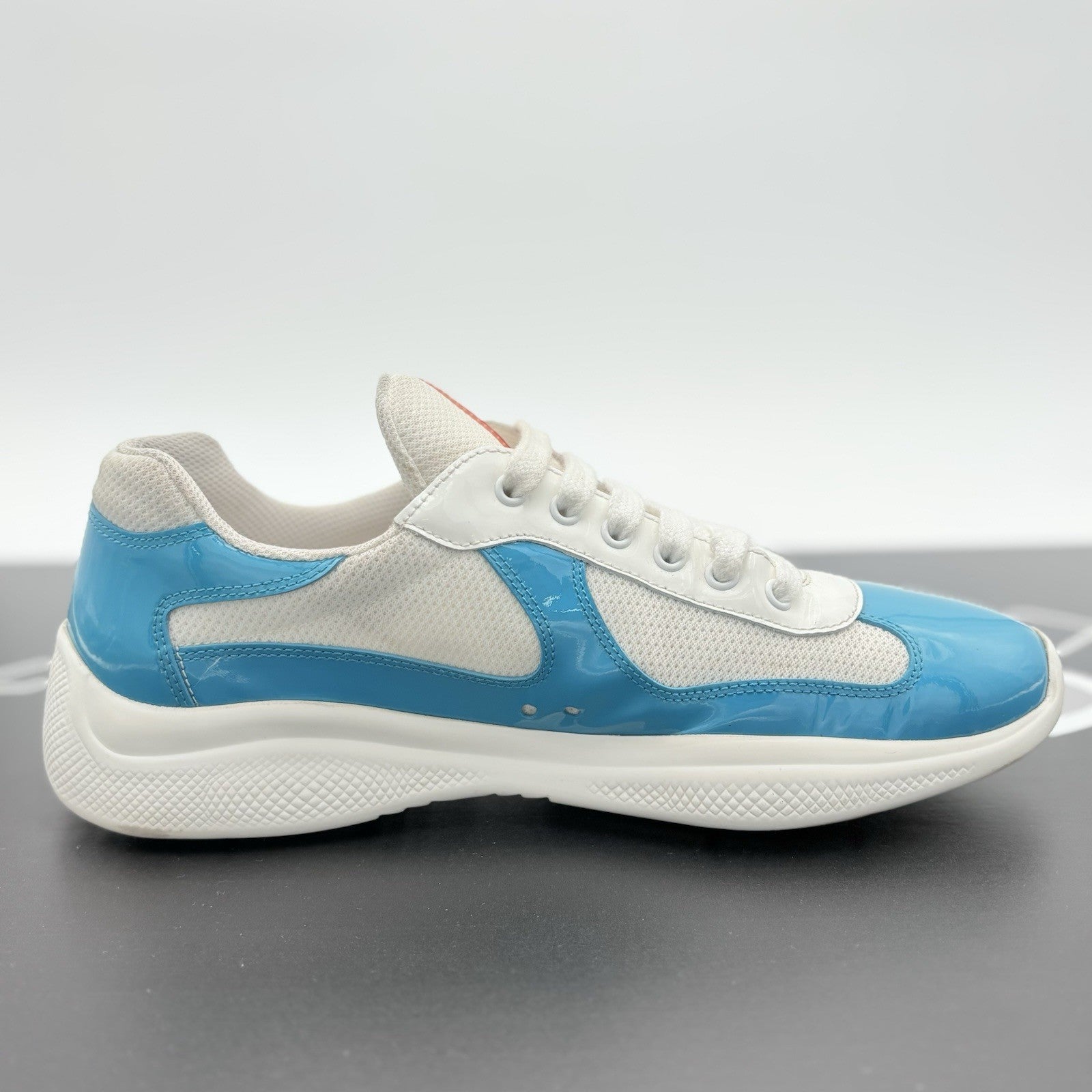 Size 8.5 UK (9.5 US) - Prada Americas Cup ' Light Blue White ' | GOOD COND!