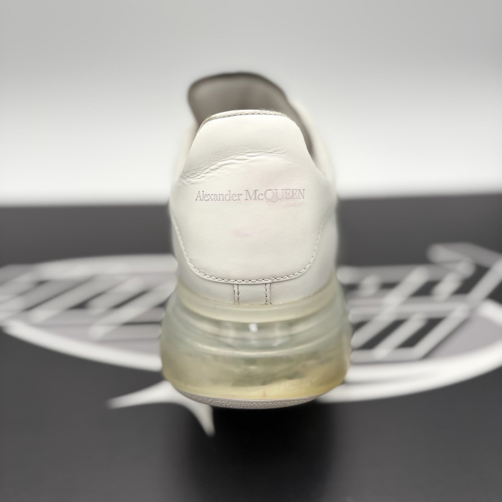 Size 45 EU (12 US) - Alexander McQueen ‘ White Clear Sole ‘