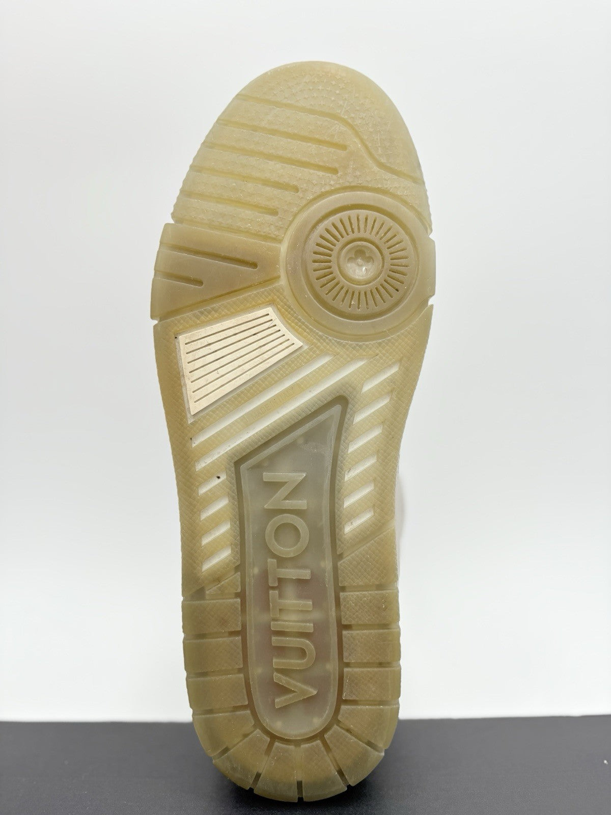 Size 7.5 LV (8.5-9 US) Louis Vuitton Trainer ' Grey White ' | GOOD CONDITION!