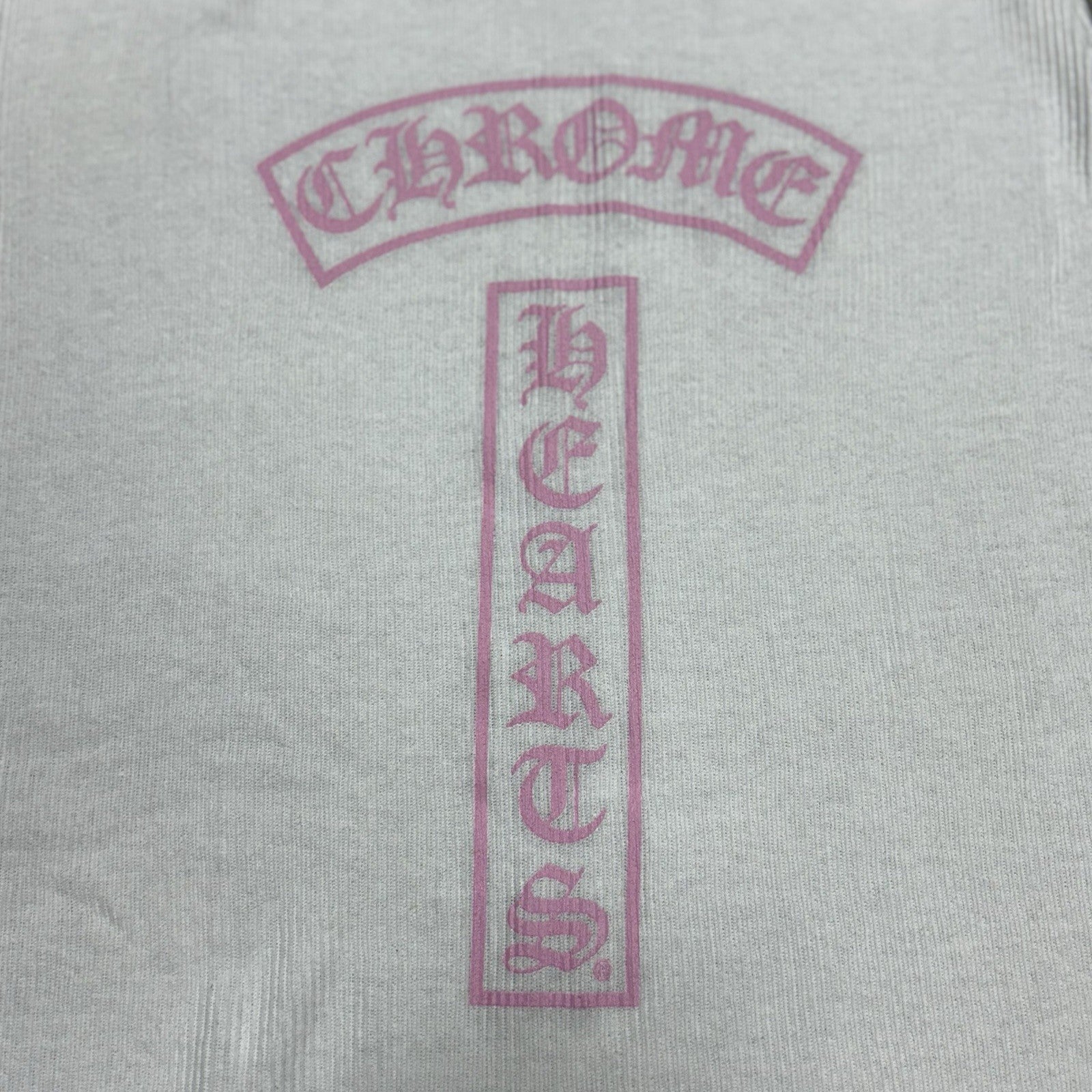 Size Large - Chrome Hearts T Bar Tank Top ' White Pink ' BRAND NEW!