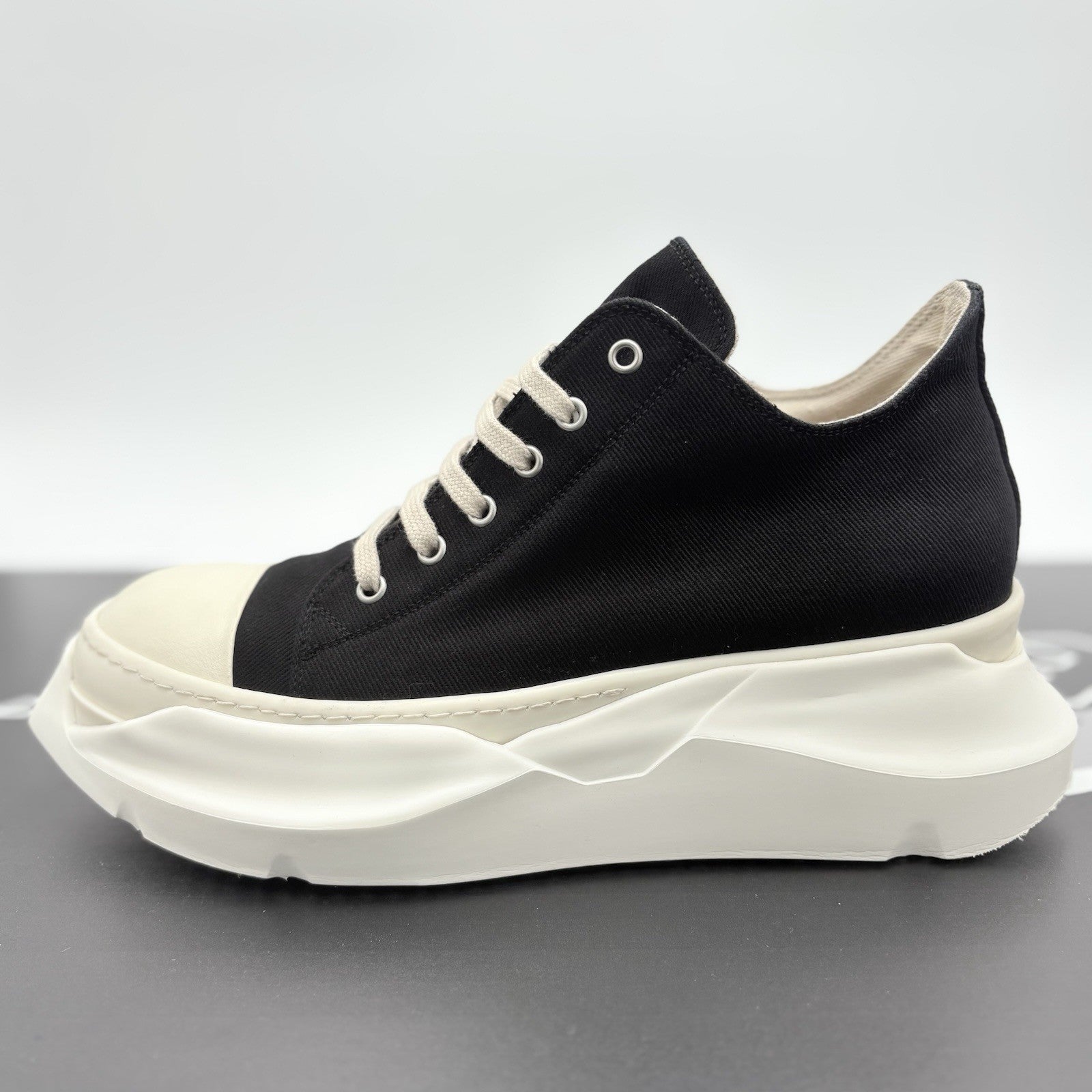 Size 43 (10 US) Rick Owens DRKSHDW Abstract Low ' Black Milk ' | GREAT CONDITION