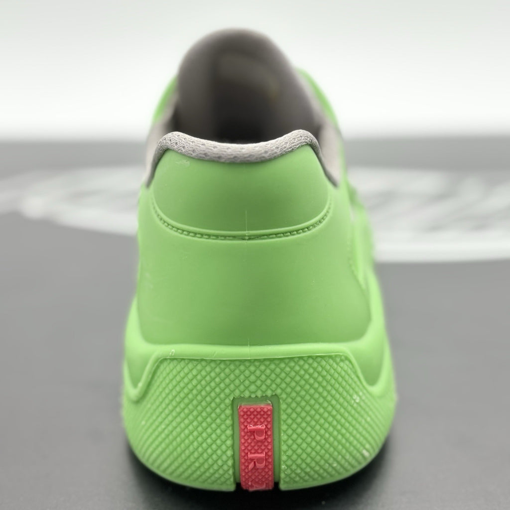 Size 42 (9 US) Prada America's Cup Soft Rubber ' Apple Green ' | CLEAN!