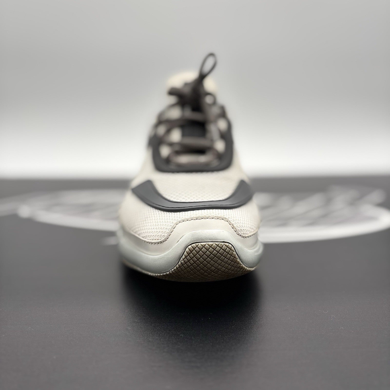 Size 6.5 UK (7.5 US) Prada Cloudbust Mesh ' White, Grey ' | GOOD CONDITION!