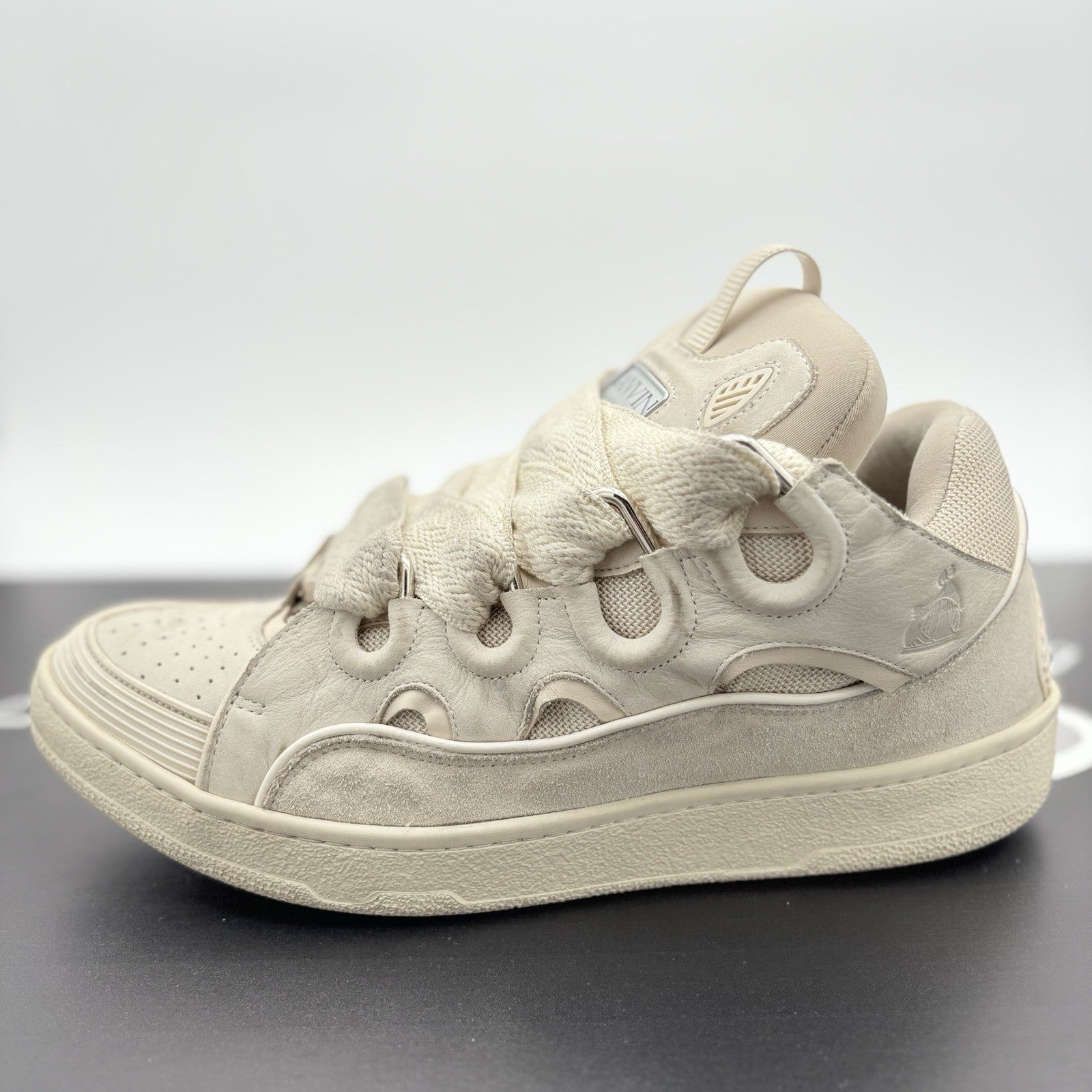 Size 46 (13 US) Lanvin Curb Sneaker ' Monochrome Peach ' | GOOD CONDITION!