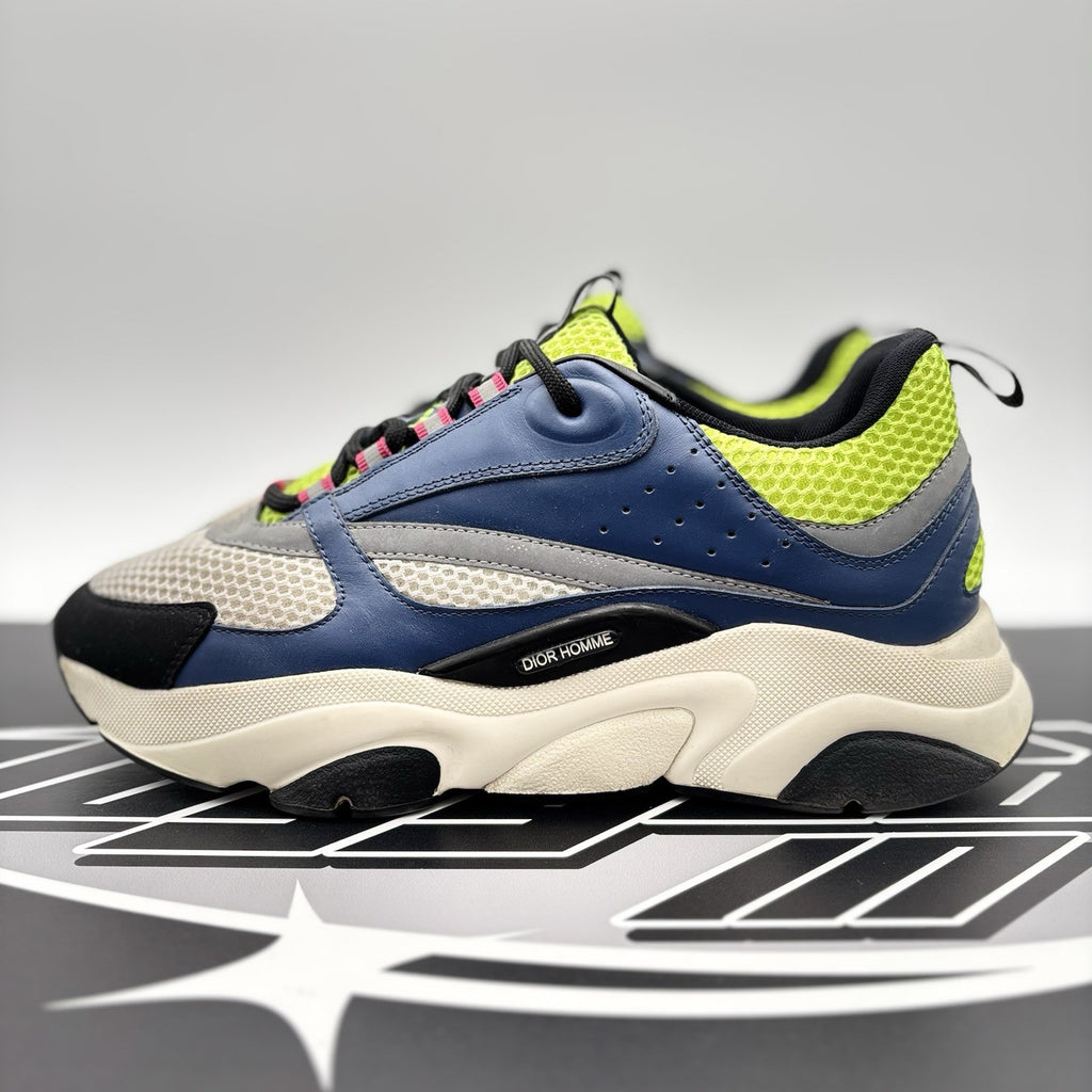 Size 42 (9 US) - Dior B22 Sneaker ' Blue, Lime '| GOOD CONDITION!