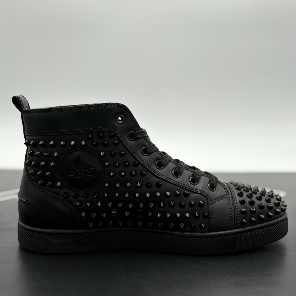 Size 43 (10 US) Christian Louboutin High Spikes ' Black ' | GREAT CONDITION!