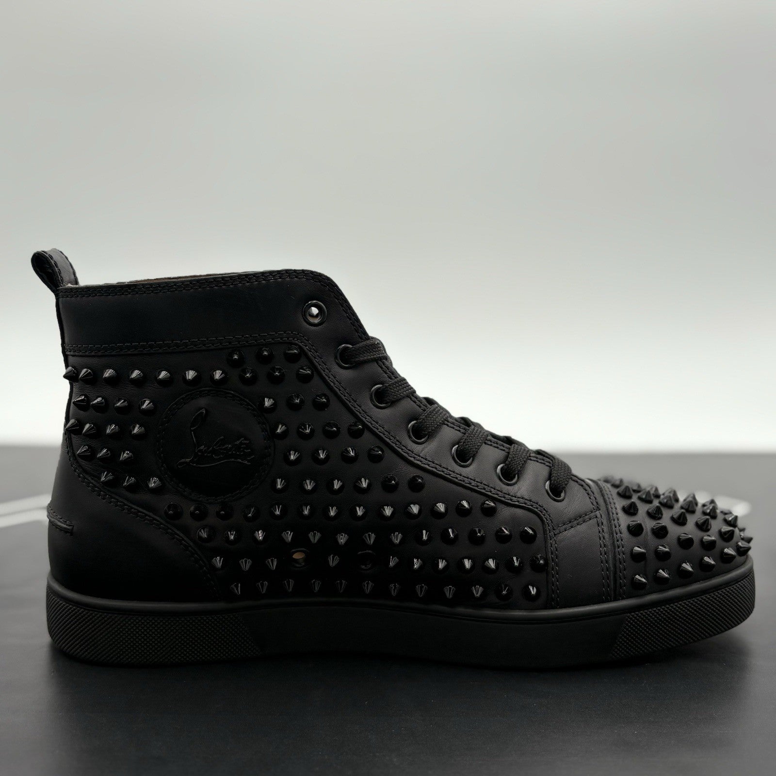 Size 43 (10 US) Christian Louboutin High Spikes ' Black ' | GREAT CONDITION!