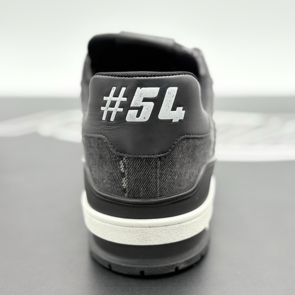 Size 9.5 LV (10.5-11 US) Louis Vuitton Trainer ' Black White ' | GREAT CONDITION