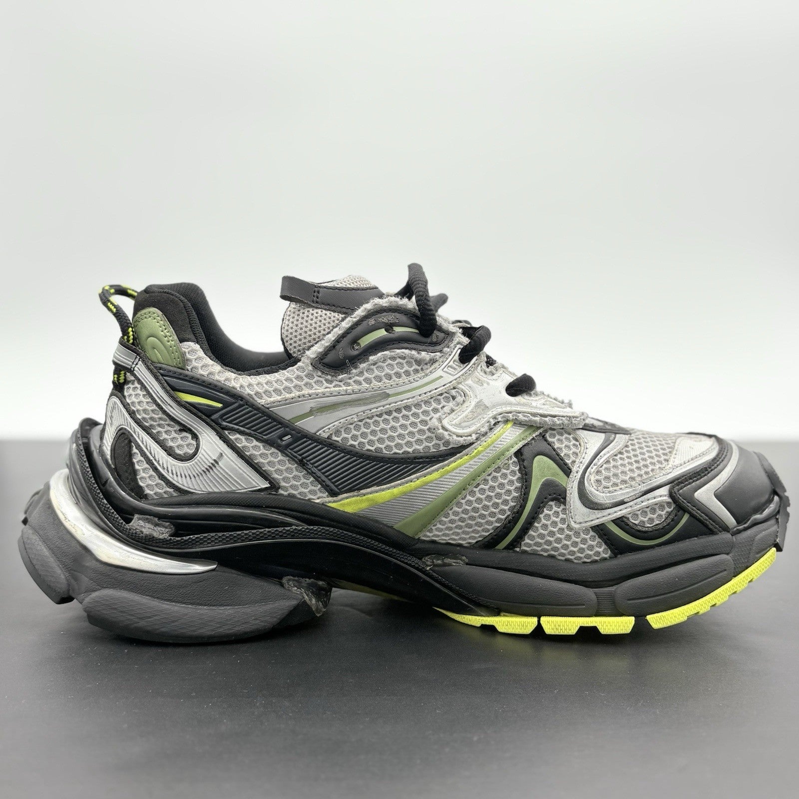 Size 46 (13 US) - Balenciaga Runner 2.0 ' Silver Neon Yellow ' | SUPER CLEAN!