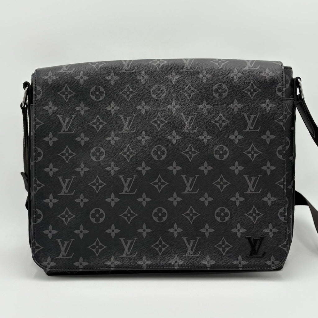 Louis Vuitton District Monogram Eclipse Messenger Bag ' Black ' | SUPER CLEAN!