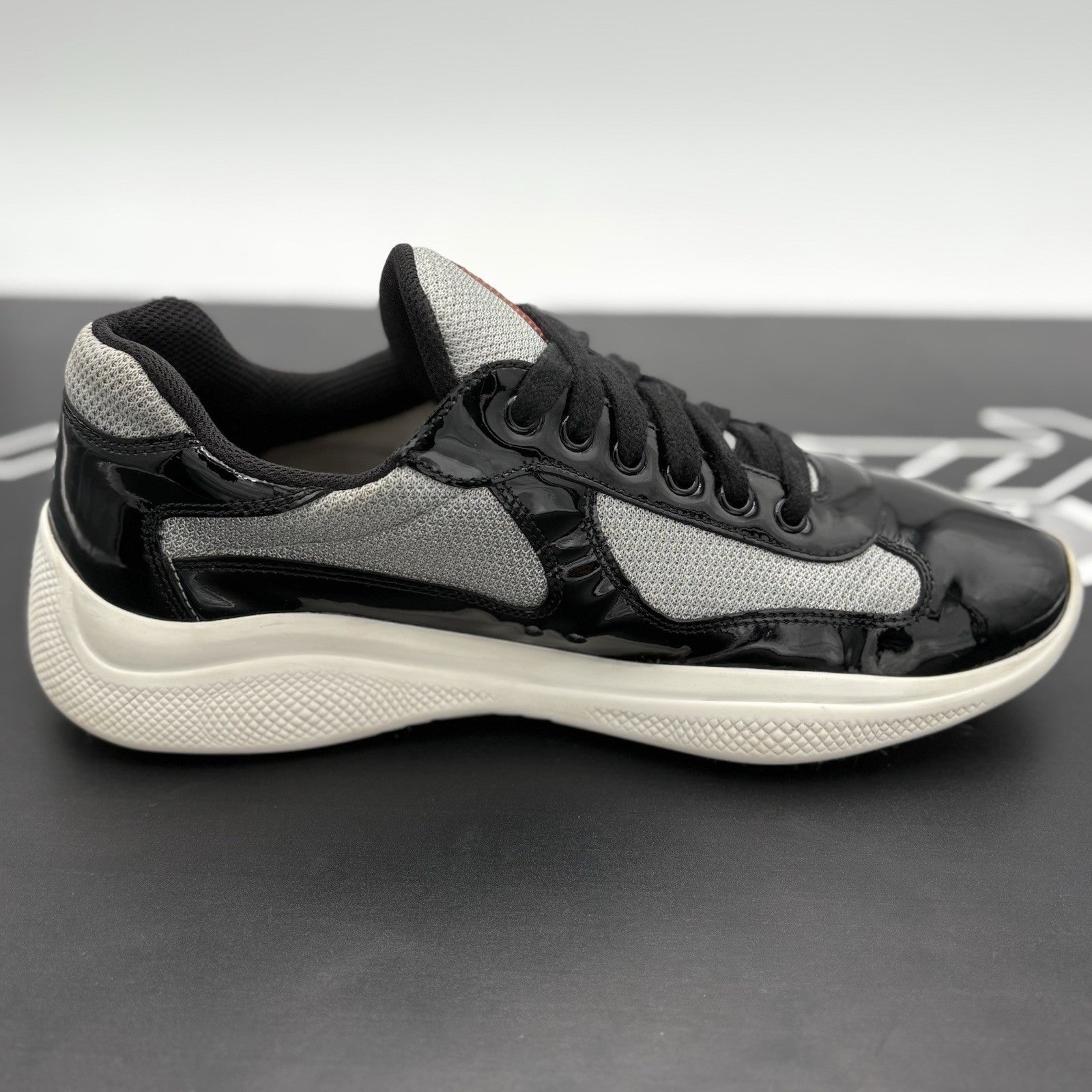 Size 6 UK (7 US) - Prada Americas Cup ' Black Grey ' | GREAT CONDITION!