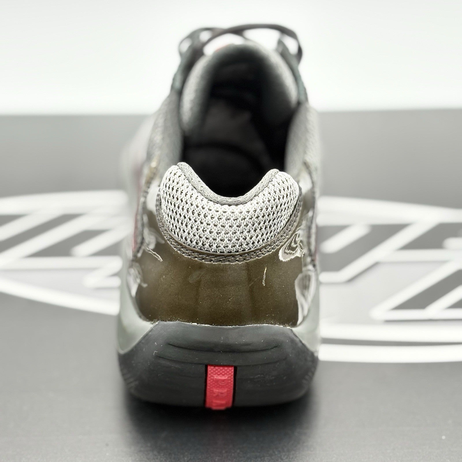Size 8 UK (9 US) - Prada Americas Cup ' Burgundy Grey ' | SUPER CLEAN!