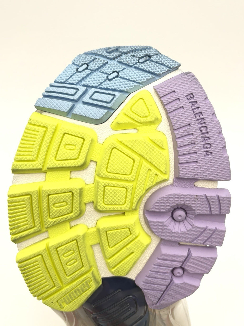 Size 41 - Balenciaga Runner ' Grey Light Purple Neón Yellow White ' | NEW!