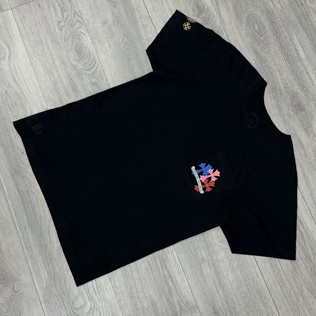 Size M - Chrome Hearts Multi Cross Cemetery T-Shirt ' Black ' | SUPER CLEAN!