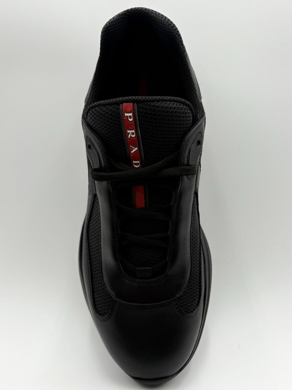 Size 7 UK (8 US) - Prada Americas Cup ' Black Leather ' | ONLY WORN 1x