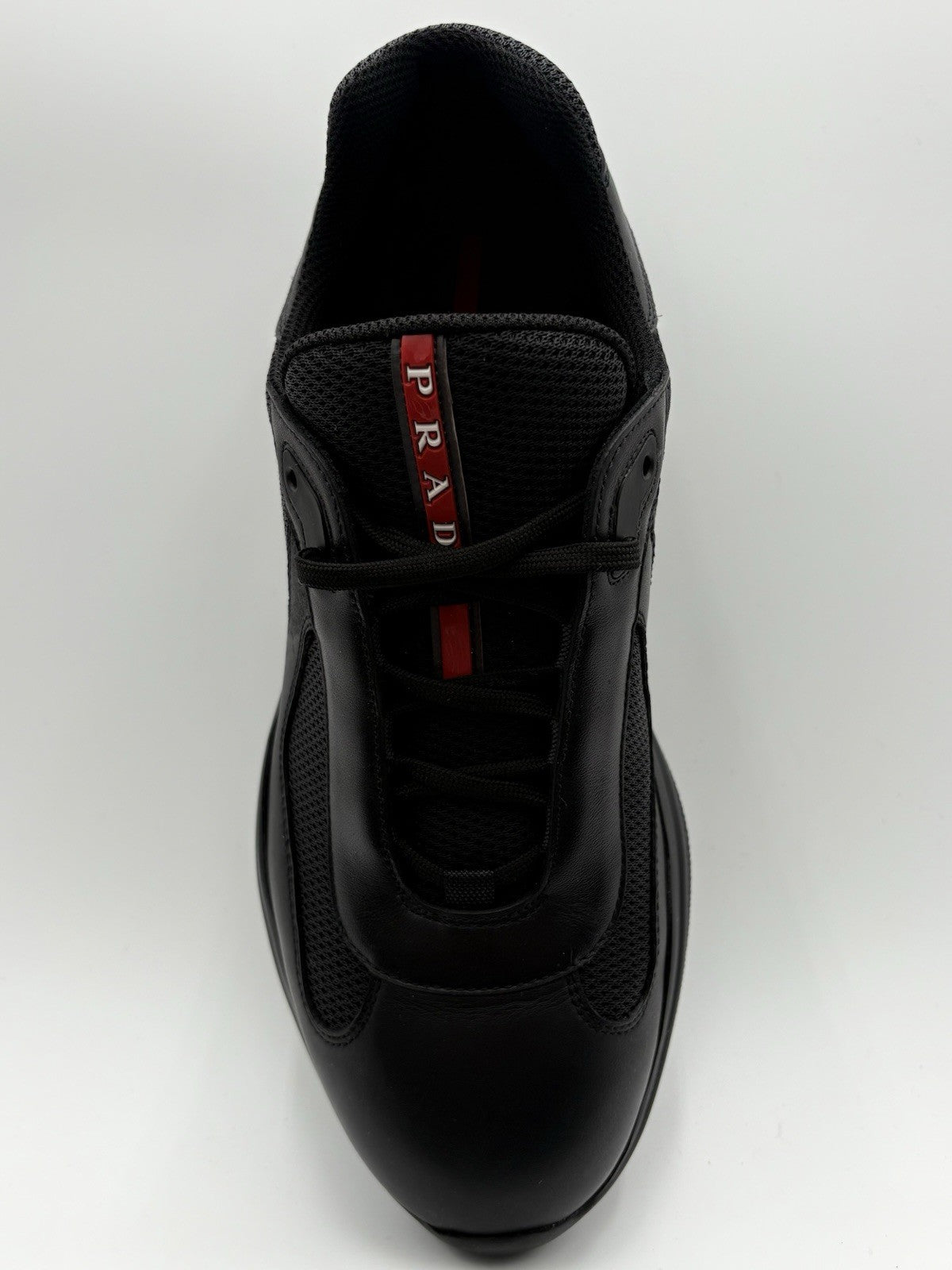 Size 7 UK (8 US) - Prada Americas Cup ' Black Leather ' | ONLY WORN 1x