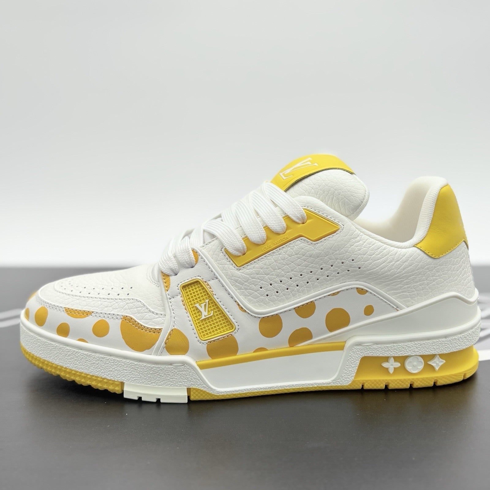 Size 6 LV (7-7.5 US) Louis Vuitton x Yayoi Kusama ' White Yellow ' | BRAND NEW!