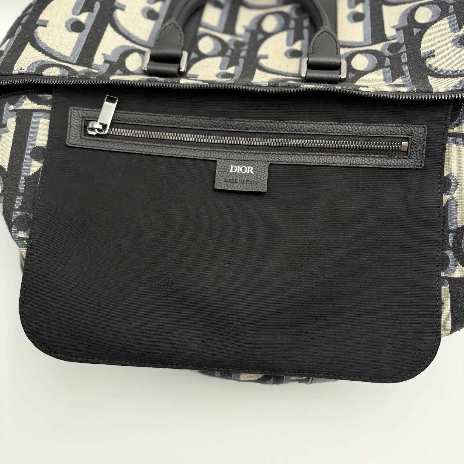 Dior Oblique Jacquard Maxi Weekender 40 Bag ' Beige ' | SUPER CLEAN!