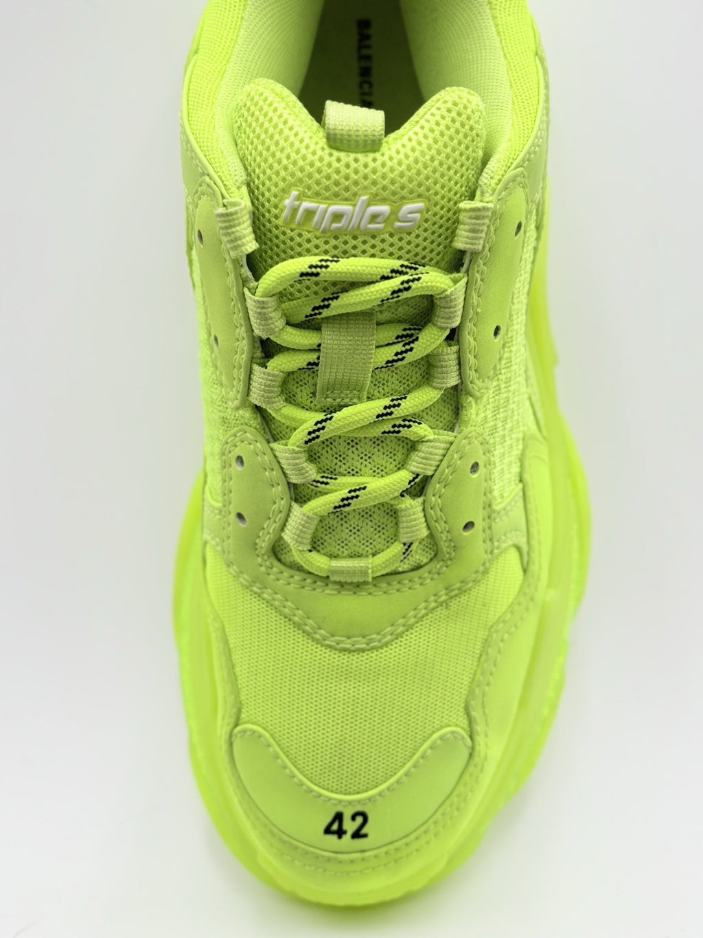 Size 42 (9 US) - Balenciaga Triple S Sneaker ' Neon Yellow ' | GREAT CONDITION!