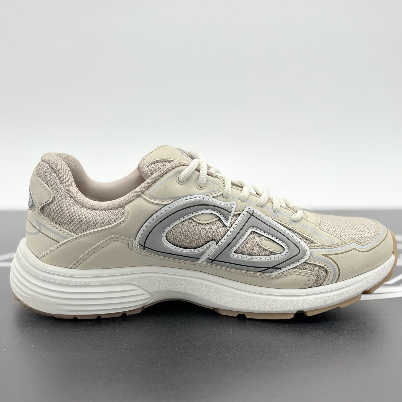Size 41 (8 US) - Dior B30 Reflective Sneaker ' Tan White ' | GREAT CONDITION!