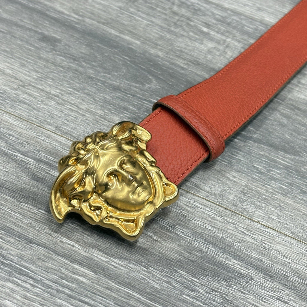 Versace Medusa Buckle Leather Belt | GOOD CONDITION!