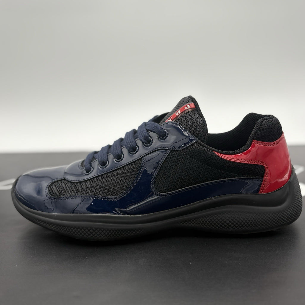 Size 9.5 UK (10.5 US) Prada Americas Cup ' Navy Red ' | EXCELLENT!