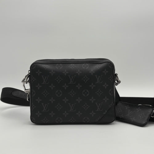 Louis Vuitton Trio Messenger Bag ' Monogram Eclipse Reverse Gray ' | GOOD COND!