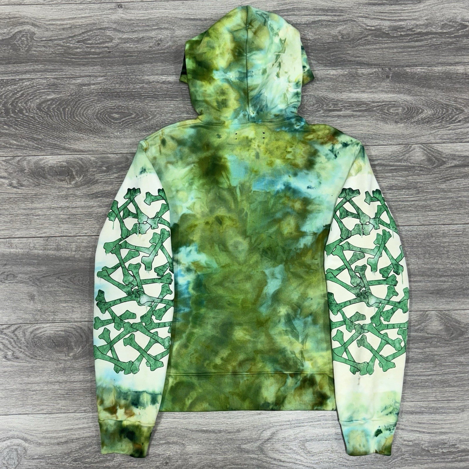 Size M - Amiri Tie Dye Bones Hoodie ' Green ' | GREAT CONDITION!