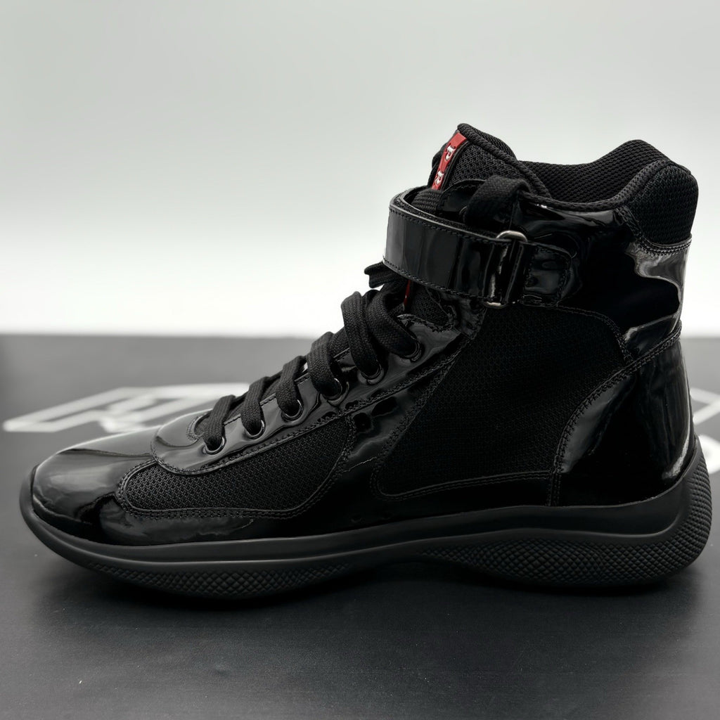 Size 10.5 UK (11.5 US) - Prada Cup High Top ' Black ' | BRAND NEW!