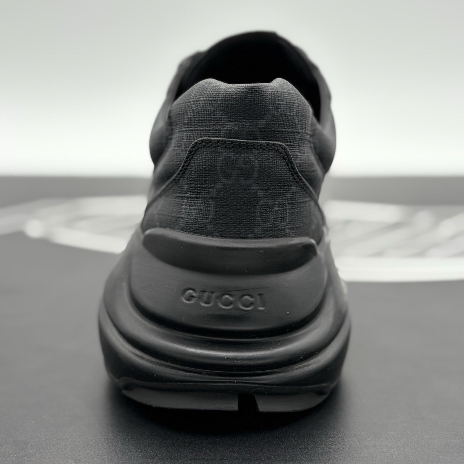 Size 8.5 G (9 US) - Gucci Rhyton ' Monogram Black ' | ONLY WORN 1-3x !
