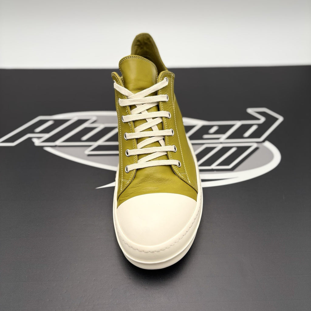 Size 44 (11 US) Rick Owens Low Leather  ' Acid Milk ' | GREAT CONDITION!