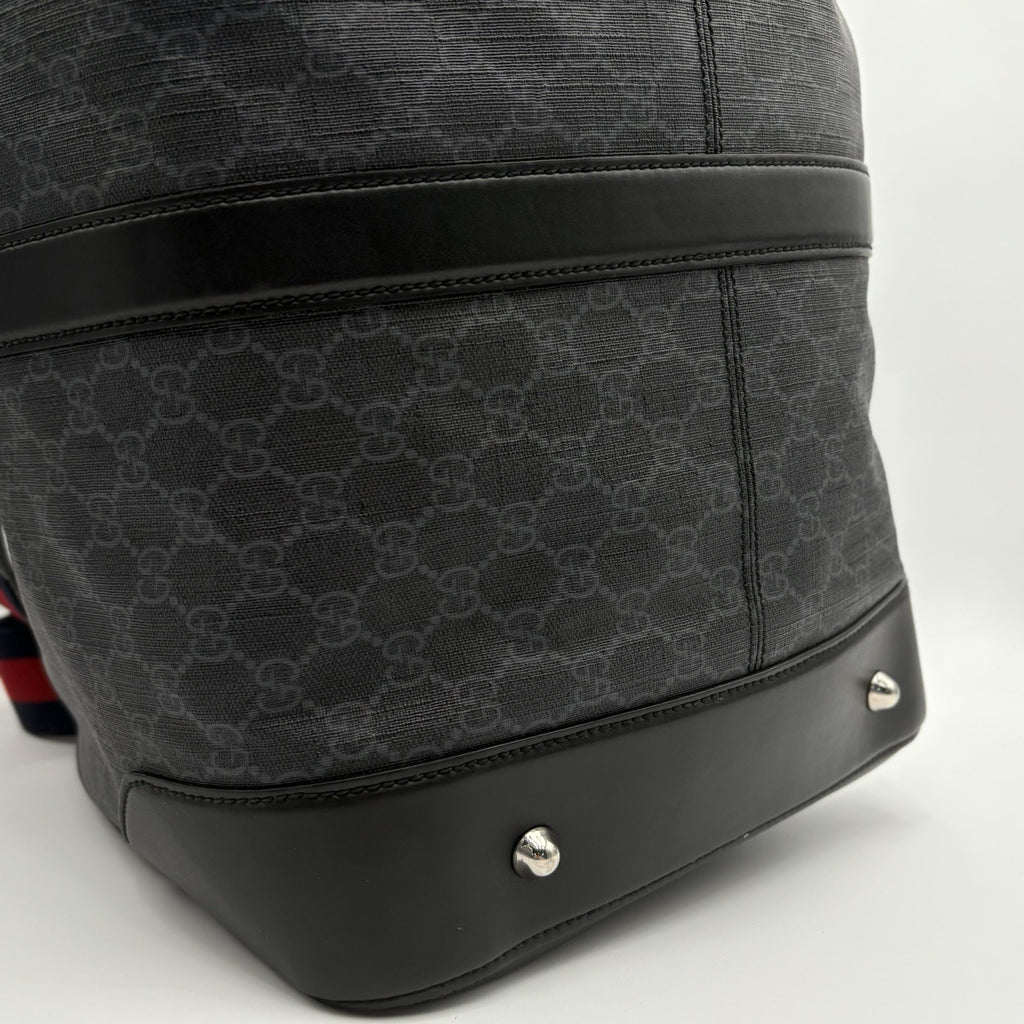 Gucci Carry On Large Duffle Bag ' Gg Supreme - Black ' | GREAT CONDITION!