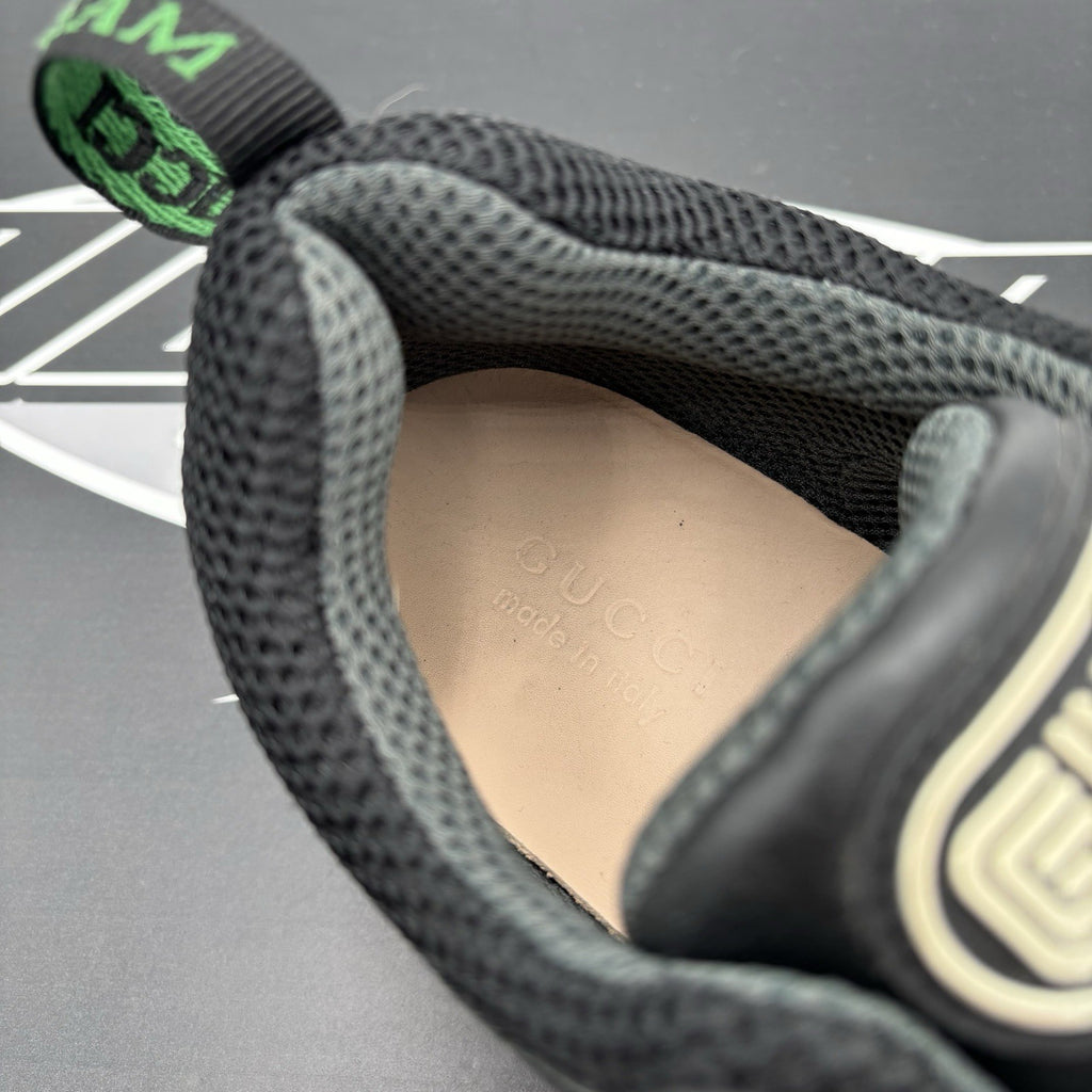 Size 8 G (8.5 US) - Gucci Flashtrek ' SEGA Black Leather ' | GOOD CONDITION!